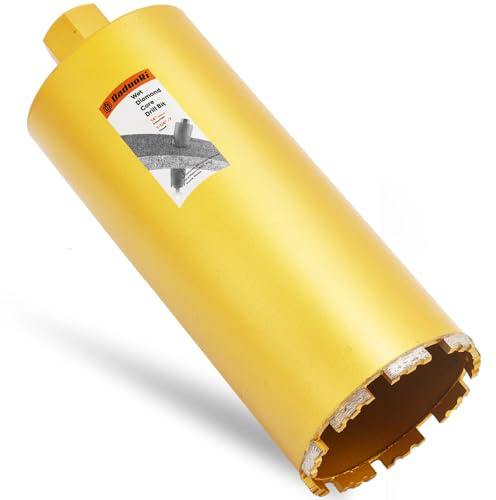 DaduoRi 7 Inch Concrete Core Drill Bit, 14 Drilling Depth, 1-1/4-7 Thread Core Bits for Concrete with Rebar, Masonry, Brick Block and Stone, Wet Coring