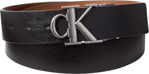 Calvin Klein Ck Buckle Tumbled 35mm Adj/Rev Lv04d7049g Cinturones Hombre (Pack de 1)