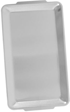 CLISPEED Plato Inoxidable Barbacoa Bandeja De Servir Postres y Aperitivos Diseño Elegante y Fácil De Limpiar