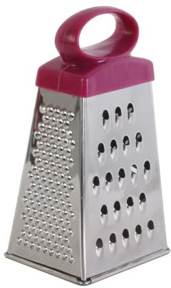 COOK CONCEPT Easy Make KB6791 Râpe de 4 Faces INOX Rouge/Noir/Violet/Vert 6,50 x 5,30 x 12,70 cm
