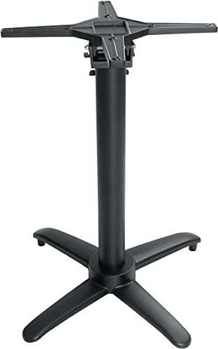 Bolero Aluminium Flip Top Table Base Black