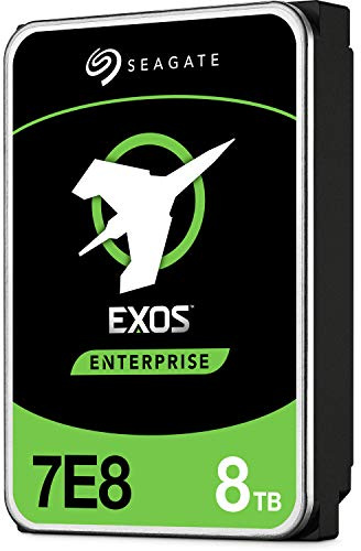 Seagate Exos 7E8 8TB Internal Hard Drive HDD – CMR 3.5 Inch 6Gb/s 7200 RPM 128MB Cache for Enterprise, Data Center – Frustration Free Packaging (ST8000NM000A)