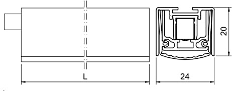 Athmer Türdichtung STADI L-24/20 WS 250 mm+1350 mm