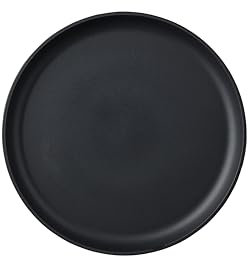 Mepal - Plato de desayuno Silueta - Apto para lavavajillas y microondas - Platos de plástico - Platos llanos - Vajilla - 23 cm - Nordic black