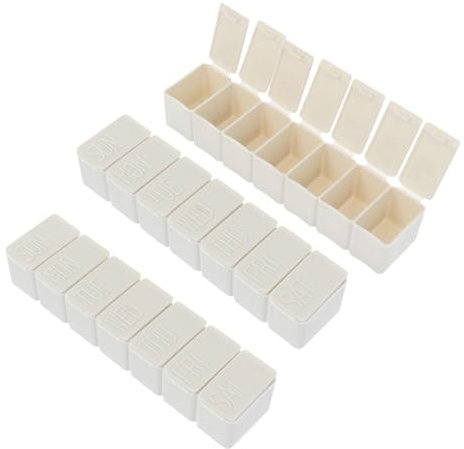 Hoement 3 Stück Versiegelte Leichte Tragbare Mini-medikamentenbehälter Umweltfreundliches Material Kompakt Und Platzsparend