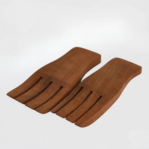 ARNCRAFT Acacia trä salladsbestick 17,78 cm serveringshandar, set med 2, brun ((1) brun, (B x D x H): 3 3/4 tum x 7 tum x 1 7/8 tum)