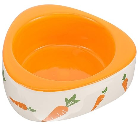 Cuenco de cerámica para hámster de comida antideslizante para cobayas para limpiar hámsters y mascotas pequeñas para comida y agua