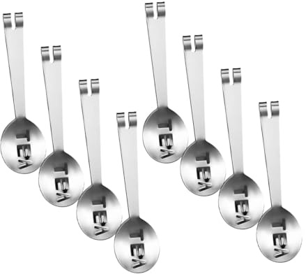 Alipis 8pièces Pince à Thé Acier Inoxydable avec Filtre et Passoire Accessoire de Cuisine Pratique pour Préparer le Thé sans Résidus
