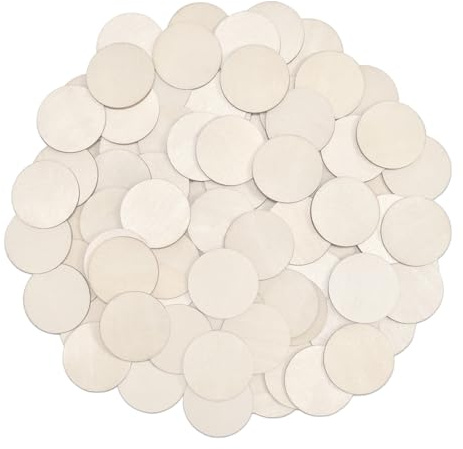 150PCS Wooden Circles for Crafts, 40mm Wooden Discs