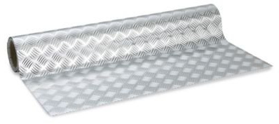 Lakeland Self Adhesive Cut To Fit Metallic Shelf Liner 45cm W x 1.5m L – Industrial Look Wipe-Clean