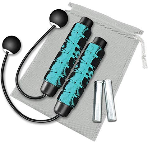 Redify Gewichtetes schnurloses Springseil für Fitness [geeignet für verschiedene Altersgruppen und Niveaus] Seilloses Springseil für Crossfit, Boxen, MMA, WOD-Training, Hochgeschwindigkeitsseil für