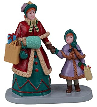 Lemax - Caddington Village - Figura: Compras navideñas con mamá