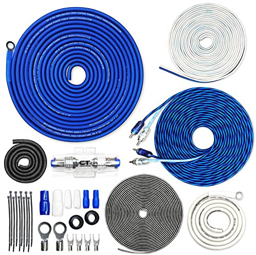 CT Sounds 8 Gauge OFC Complete Amp Wiring Install Kit, AMPKIT-8GA-ELITE