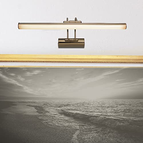 lux.pro Spegelbelysning hård pool vägglampa bildbelysning med 32 lysdioder bildlampa badrum metall 35 cm brons antik