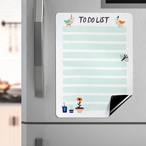 Checklist brädor magnetisk A4 veckoplanerare avtorkbar whiteboard för kylskåp To Do List grön