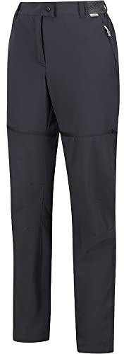 Regatta Women's Mountain Zip off Walking Trousers, Pantaloni Donna, Seal Grey,