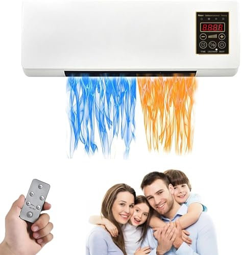 Uclac 2025 Neue Pro Klimaanlage, Tragbare & Split Max AC, Flüsterleise Wand-/Schreibtischhalterung, Kühlen & Heizen, Keine Installation, Fernbedienung für Zuhause