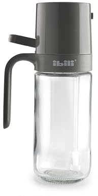 IBILI - Aceitera Spray Smart, 200 ml - Recipiente de Vidrio, Ideal para Freidoras de Aire y Cocina Saludable