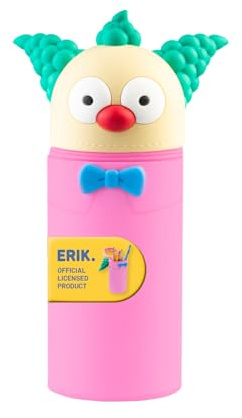 Grupo Erik The Simpsons School Pencil Case - Krusty The Clown Gifts, Merch | Expandable Pencil Cases, Back to School Supplies, Office Stationery Supplies | Simpsons Merchandise, Merch, Stationery Gifts