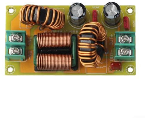 Jonikuper Filtro LC de 10 A 20 A CC 50 V LC para supresión de interferencias electromagnéticas en circuitos de alimentación de CC automotrices e industriales (20 A)