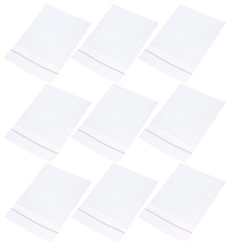 Hemobllo 50 buste per spedizioni in plastica con imbottitura ad aria, resistenti agli urti, autoadesive, piccole buste per piccole imprese, imbottite, trasparenti per