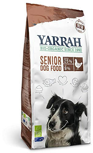 YARRAH Bio Hundefutter Fisch und Huhn für Senior Hunde, 1er Pack (1 x 10 kg)