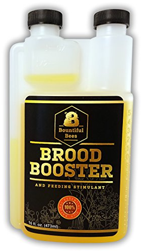 Bountiful Bees Brood Booster & Feeding Stimulant – 16 oz – Natural Honey Bee Supplement – Boosts Colony Growth – Prevents Syrup Fermentation – Aids Comb Building – Great for Nucs & Swarms