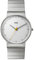 Braun Mens Slim 3-Hand Analogue Quartz Watch, White Dial and Stainless Steel Bracelet and 38mm Case, Model BN0211SLBTG.