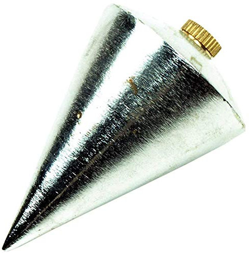 Idealspaten WEG40304 Senklot mit Abschraubbarem Messingkopf 0, 5kg