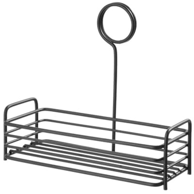 HENDI Menage Set, Rechteckig, Gewürzständer, 205x90x(H)180mm, Mattschwarz