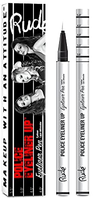 Rude Cosmetics Police Eyeliner Up Eyeliner Pen - Top Dog For Women 0.013 oz Eyeliner