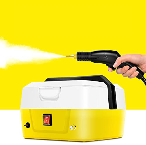 LeTkingok Limpiador de Vapor Doméstico de 220V, Campana Extractora Desinfectante de Alta Temperatura, Máquina de Limpieza Profunda de Aire Acondicionado, Lavadora de Coche 3000W 4.5bar
