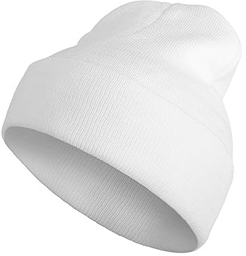SERIMANEA Cappello Invernale Beanie Uomo Donna - Berretto Sci, Cuffia Invernale - Bianco