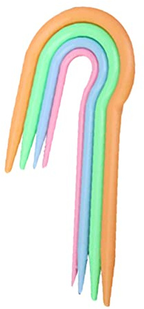 CAXUSD 4pcs Embroidery Tools Sweater Knitting Needles U-Twist Needles Curved for Wool Knitting at Home