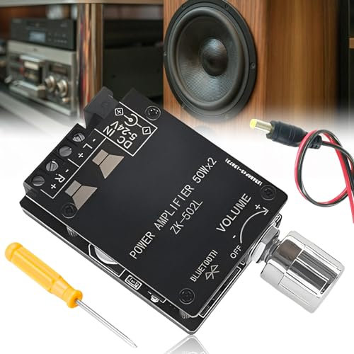Amplificatore Bluetooth Board HiFi Stereo, 2.0 Audio 2 x 50 W, Modulo Bluetooth HiFi, Mini Digitale