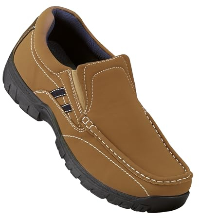 GALERIA DEL COLECCIONISTA Zapatos FLEXIFORM Relax. Ancho Especial Hombre. Fáciles de Poner: Ajustables. Interior Transpirable, Plantilla Piel y Memory Foam, Antideslizantes: cómodos, Flexibles