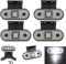 Generisch 4 x LED Begrenzungsleuchten Positionsleuchten Seitenleuchten Weiß LKW PKW Wohnmobil Wohnwagen 12v 24v E9