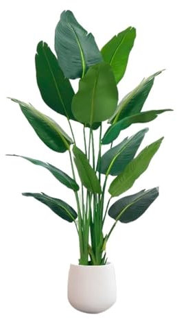 Konstgjorda träd Konstgjorda bananträd Heminredningstillbehör Konstgjorda växter Rumsinredning Bonsai falska växter Konstgjord växt (En färg 180cm)