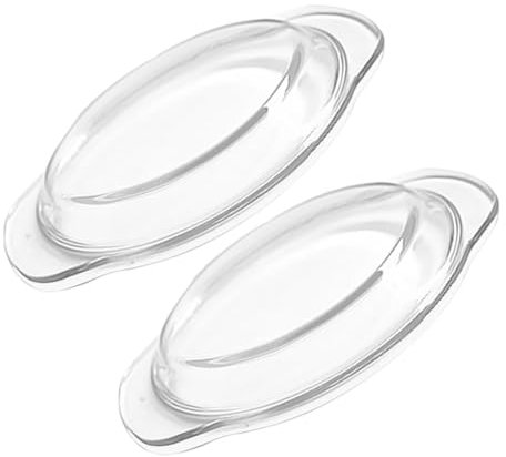 POPETPOP Tapa De Cristal Para Microondas 8.11X7X0.86 Pulgadas Cubierta Antisalpicaduras Resistente Al Calor Para Cocción Y Vapor En Horno Y Microondas Transparente