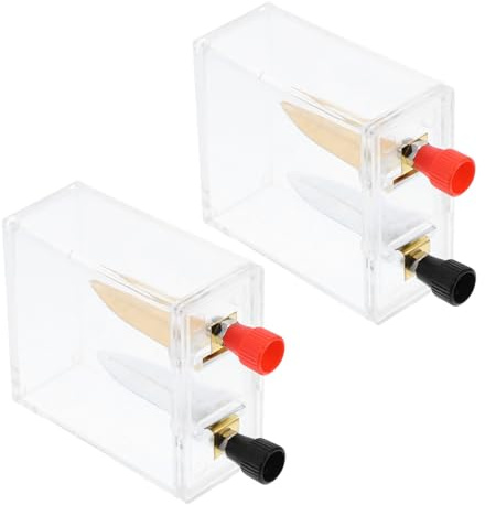 Veemoon Kit Éducatif Stem avec 2 Boîtes Batterie Eau Salée Portable en Plastique et Cuivre pour Expériences Scientifiques en Classe Destinées aux Étudiants