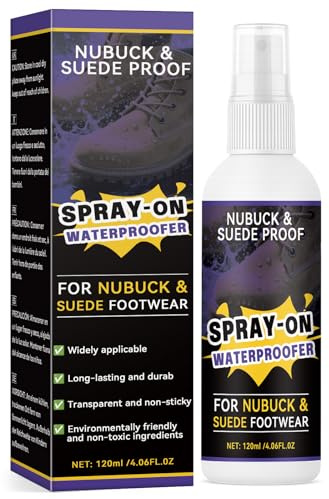 Nayrmaer Shoe Protector Spray 120ml, Waterproof Spray Dries Fast, Rain and Stain Waterproofing Protector for Boots, Sneaker, Leather, Nubuck, Suede and Sabrics Footwear (120, Grams)
