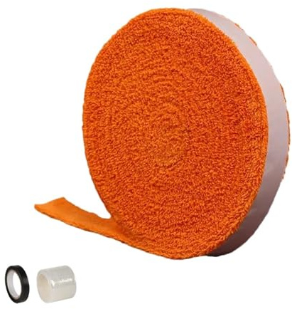 CIGPKLO greppband tennisracket 1 rulle 5 m handdukstejp för badminton, tennisracket, greppband, halkfritt svettband