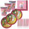 Partyset Bibi und Tina für 8 Kinder mit 46 Teilen // Bibi und Tina Partydekoration von DH-Konzept mit Tellern, Bechern, Servietten und Kuchenkerzen
