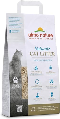 Almo Nature Natural Cat Litter Grain Texture, 4kg
