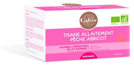 Gifrer Tisane Allaitement Pêche Abricot 20 Sachets