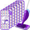 7 Stück Wischpads für Swiffer WetJet, Wet Pads Nachfüllung für Swiffer Wet Jet, Mikrofaser Mop Pads Maschinenwaschbar, Wet Dry Pads Nachfüllung für Laminat, Harthölzer, Vinyl