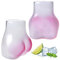 Lot de 2 tasses amusantes de 450 ml avec forme de cul avec paille et brosse, gobelets amusants, portables, verres à cocktail, verres à bière, pour latte macchiato, café glacé, whisky (rose)
