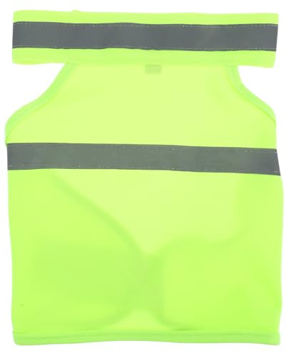 Gatuida Chaleco Reflectante de Seguridad y Material de Poliéster Transpirable Alta Visibilidad para Perros en Color Amarillo para Excursiones de Caza y Correr