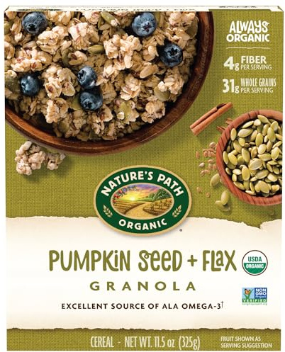 Nature's Path Organic Pumpkin Seed + Flax Granola, 11.5 Ounce (Pack of 1)
