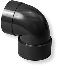 Dachrinnen Rohrbogen 88° Ø 60 mm PVC anthrazit